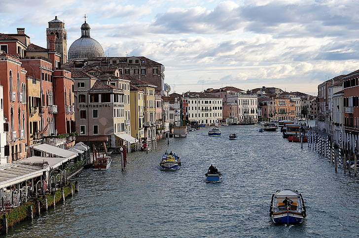 Venedig, lokaliteter, Venezia, vandveje, Italien, Gondola, City