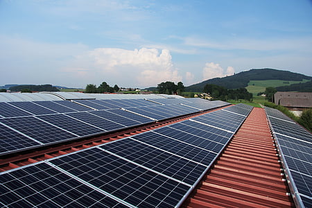 solar power, solar panels, photovoltaics, panels, sun, sky, technology