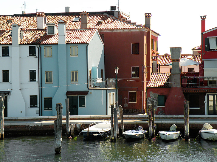 Венеции Италия, воды, Архитектура, лодка, город, здание, Старый