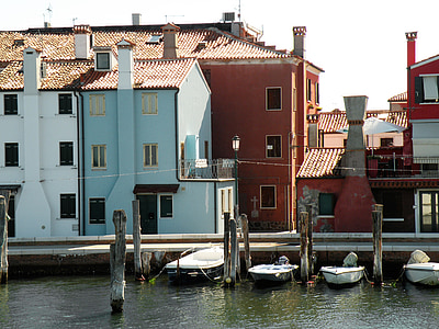 Венеция Италия, вода, архитектура, лодка, град, сграда, стар
