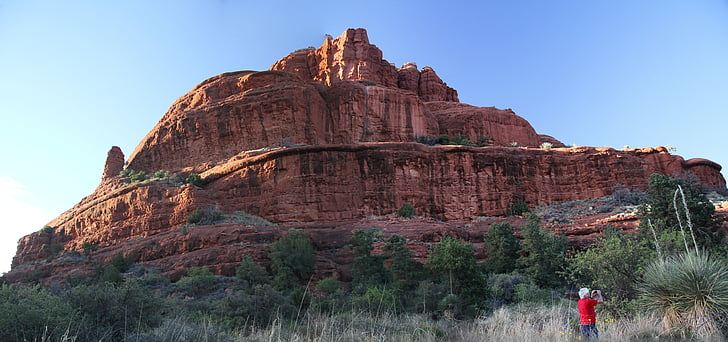 sedona, arizona, red rocks, buttes, desert, rock, canyon