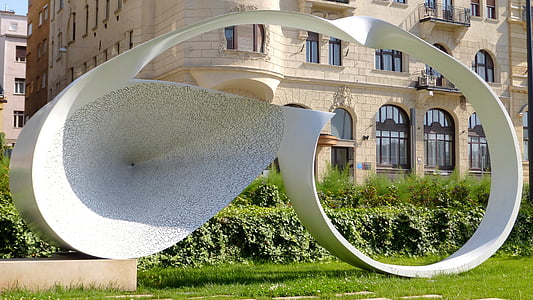 Budapest, Monumento, 15 de março, Praça, Holocausto, curso da vida, forma de espiral