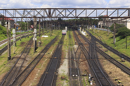 Rails, järnväg, tåg, sättet, nod, Interchange, Road