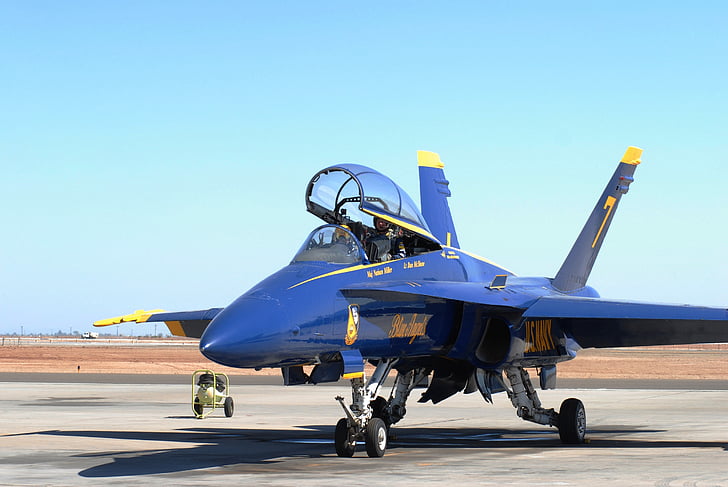 blauen Engel, Marine, Flug-Demonstration Geschwader, f a-18, Hornet, militärische, Flug Linie