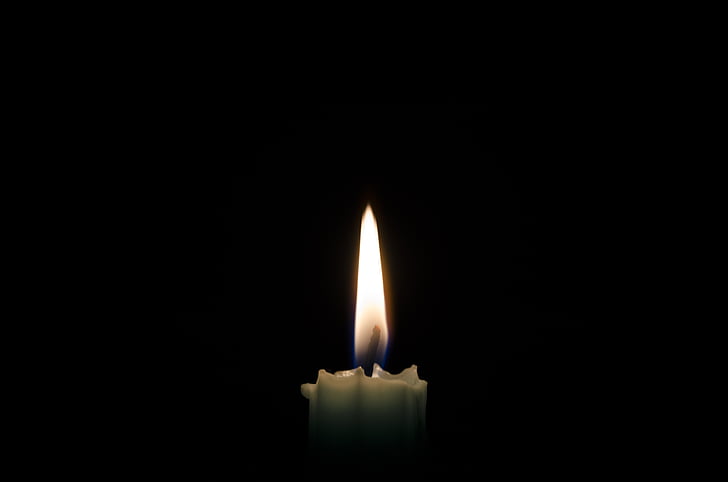 κερί, φως στα βοοειδή, ελπίδα, φλόγα, φωτιά - φυσικό φαινόμενο, καύση, σκούρο