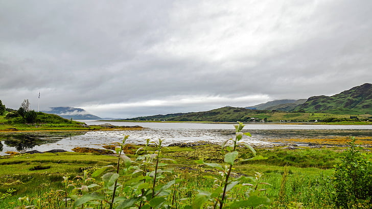 scotland, england, highlands and islands, clouded sky, atmospheric, water, historically