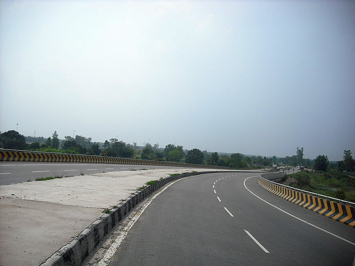 jalan, pemandangan, alam, Kolam, India, Jalan Raya, Street