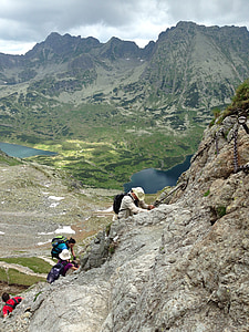 Tatrai, kalnai, Aukštuosiuose Tatruose, Alpinizmas, viršų, turizmo