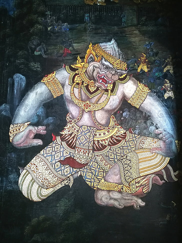 Hanuman, majom, turisztikai, látványosságok, Thaiföld