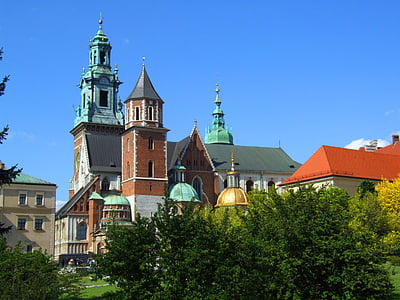 Krakow, Wawel, lama, Polandia, Castle, Monumen, arsitektur