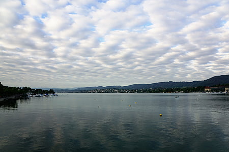 Lake, Šveits, Euroopa, maastik, idülliline, kevadel, Boot
