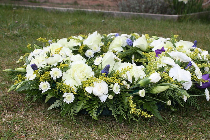 flori funerare, depuneri de coroane de flori, floare, funerare, îngroparea, florale, aranjament