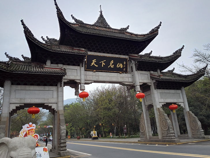Meishan, Emei, fjell, Asia, arkitektur, berømte place, kulturer