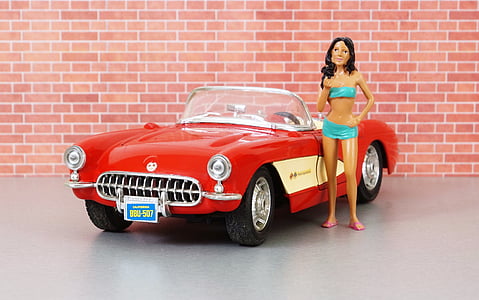 modell bil, Corvette, Corvette stingray, automatisk, gamle, lekebil, USA
