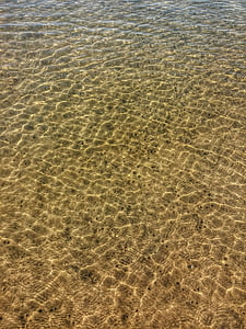 vand, sand, stadig, overflade, mønster, Beach, krusninger