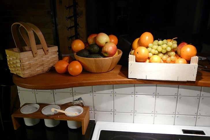 fruit, kitchen, tile
