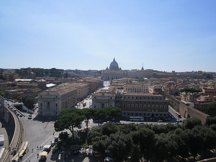 Rzym, Włochy, Watykan, Castello, Castello sant angelo, Papież, Zamek