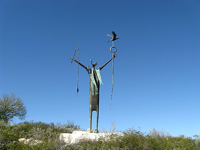 statula, simbolis, Seminole kanjonas valstybinis parkas, Teksaso, Jungtinės Amerikos Valstijos
