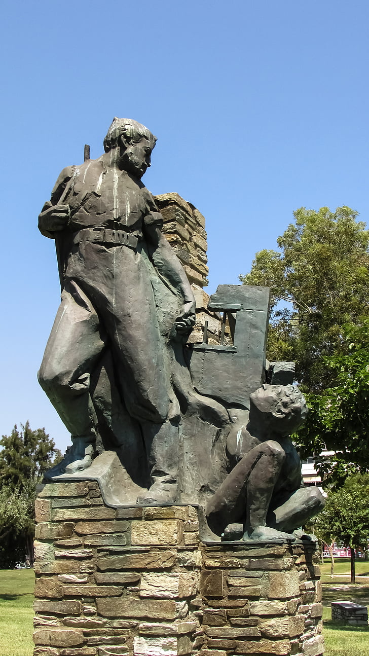 сопротивление, ii мировой войны, Памятник, партизаны, греческие сопротивление, волос, Греция