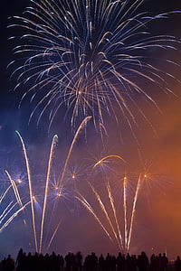 firework, silvester, night, event, color, dark, celebrate