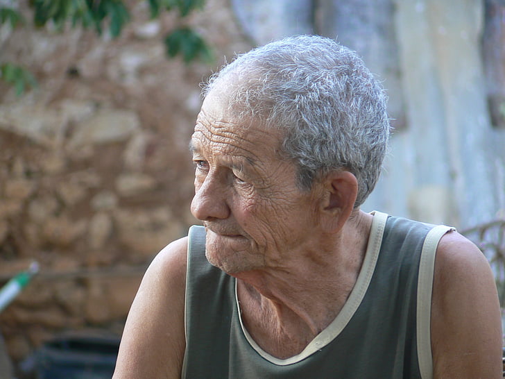 mand, Cuba, gamle, karakter