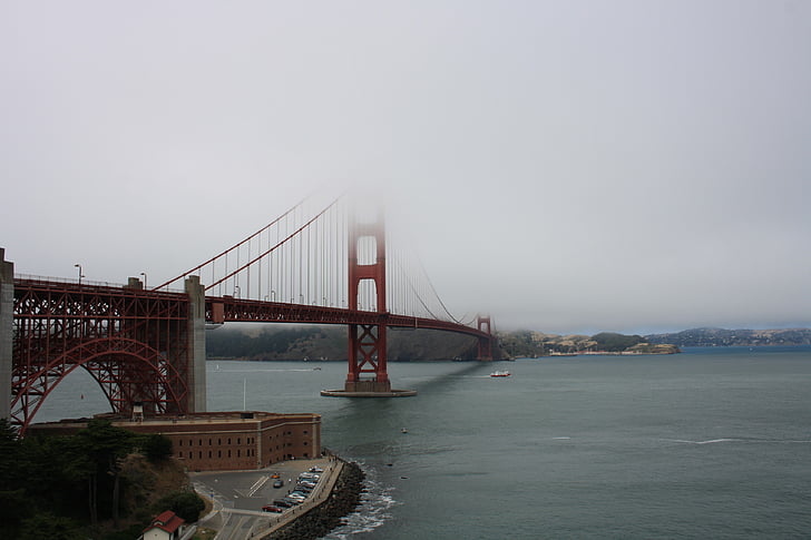 San, Francisco, São Francisco, Estados Unidos da América, ponte, Ponte Golden gate, nevoeiro