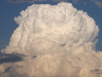 cloud, sky, clouds, stormy, white, lightning cloud