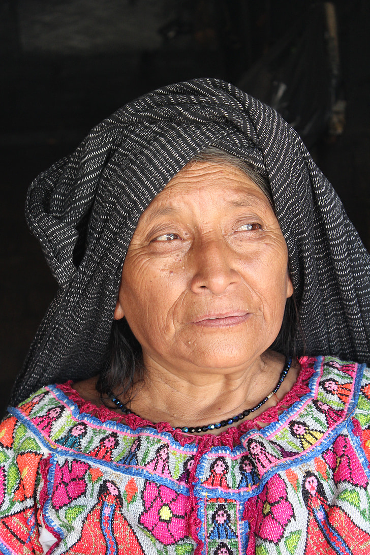 жінки, Індійська, Мексика, Oaxaca, бідність, традиційний одяг, Шаль