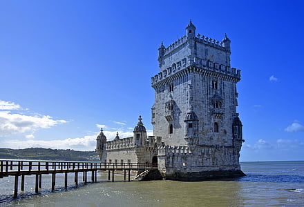 lisbon, portugal, torre de belém, tower, belem, places of interest, unesco