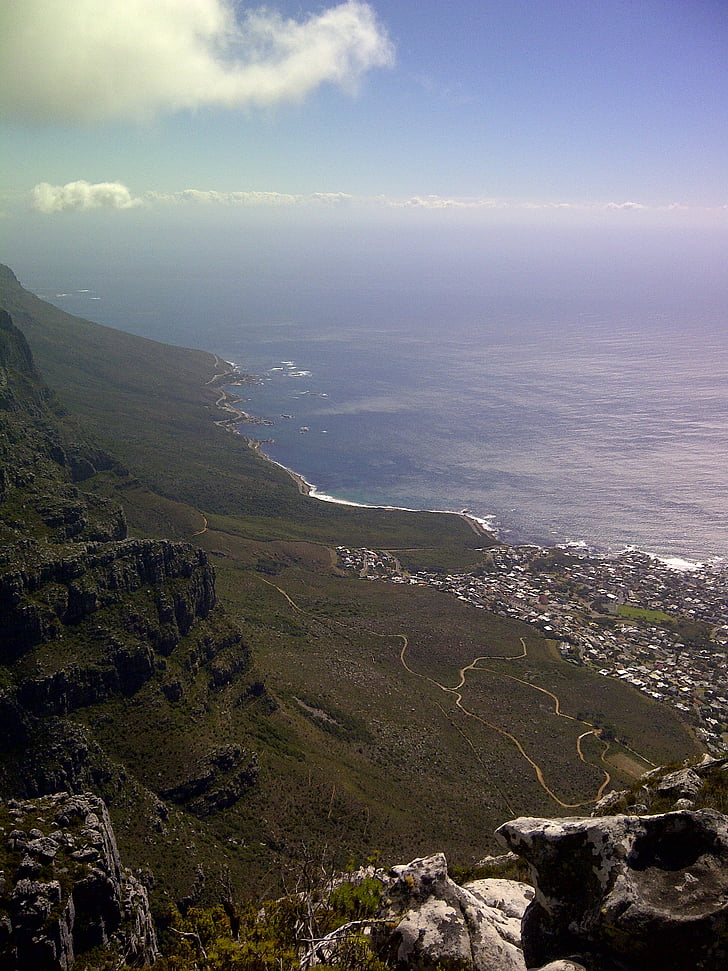 Cape, város, Dél, Afrika, hegyi, természet, Scenics