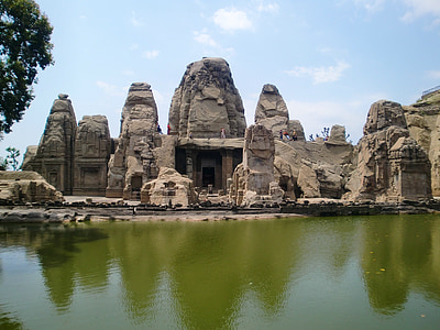 Temple, Inde, Rock, hindou, Sainte