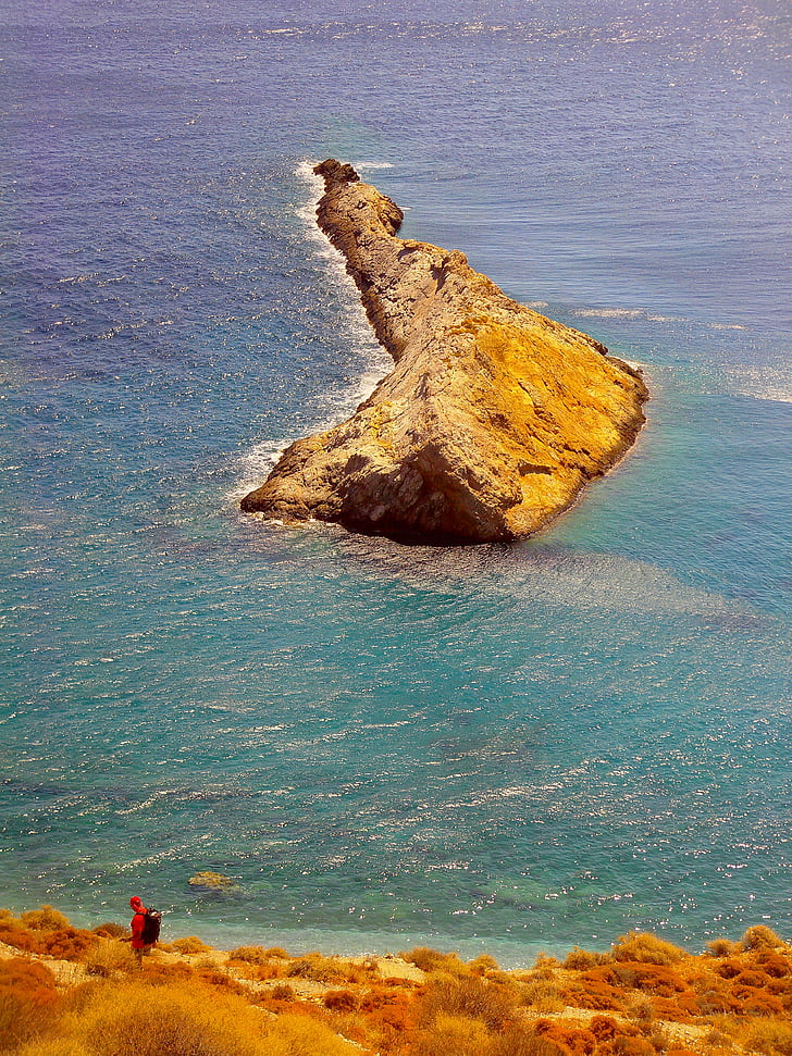 Folegandros, ön, havet