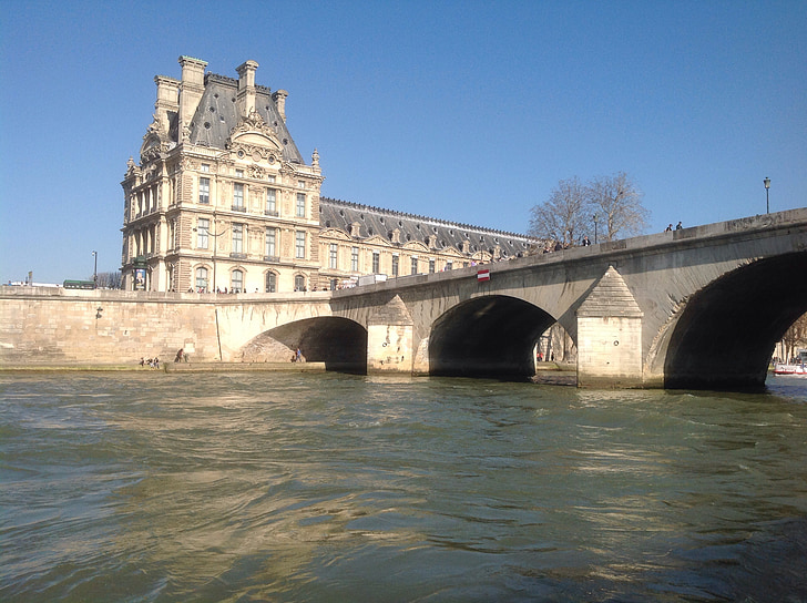 Párizs, folyó, Seine, híd