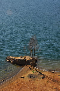China, Lugu lake, houten boot