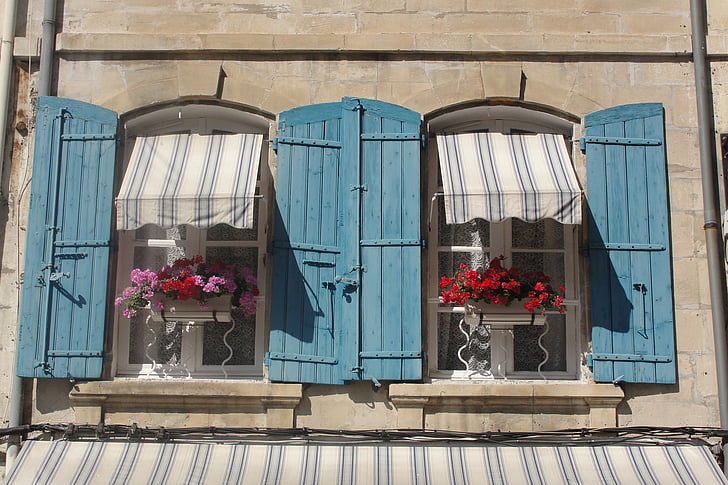 Γαλλία, Νότια, Ενοικιαζόμενα, παράθυρο, στυλ, αρχιτεκτονική