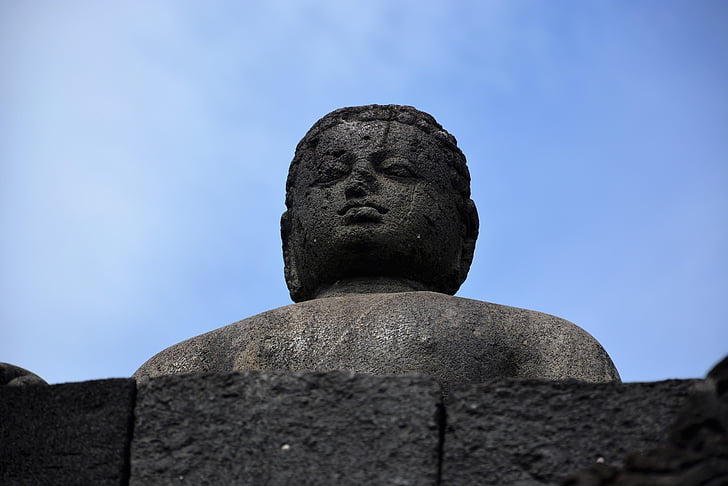 Borobudur, Indonesien, kultur, templer, buddhisme, statue, sten materiale