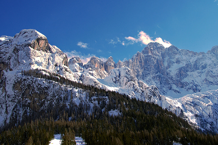 Alleghe, Dolomites, Mont civetta, Sci, esquís, Veneto, Belluno