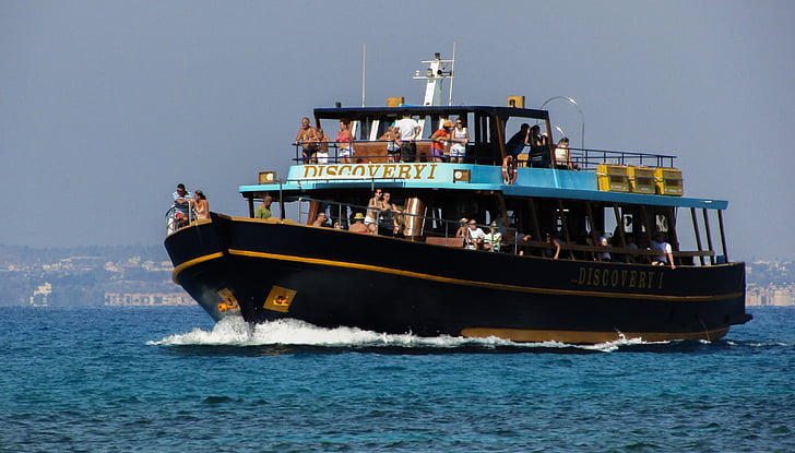 Cruise båd, turisme, ferie, havet, sommer, Cypern, Ayia napa