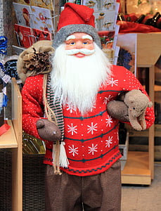 Nikolajus, Kalėdos, Kalėdų senelis, megztinis, raudona, Bart