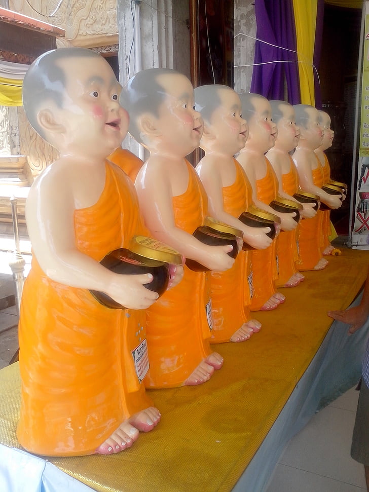 začetnik, bat, miloščino skledo, พระ, darovanje polje, ukrep, Wat wanaram