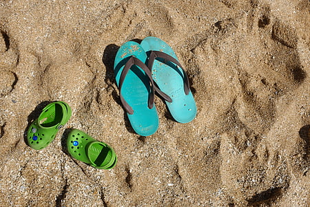 qing zi, sand beach, game, shoes, beach, sand, crooks