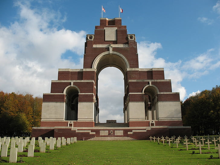 Somme, thiepval, Memorial, Pirmojo pasaulinio karo, Pirmojo pasaulinio karo, Beaumont-hamel, thiepval memorialas