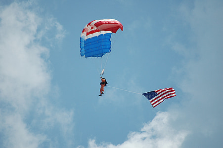 跳伞, 降落伞, 一个极端, 体育, 跳伞, 跳伞, 天空