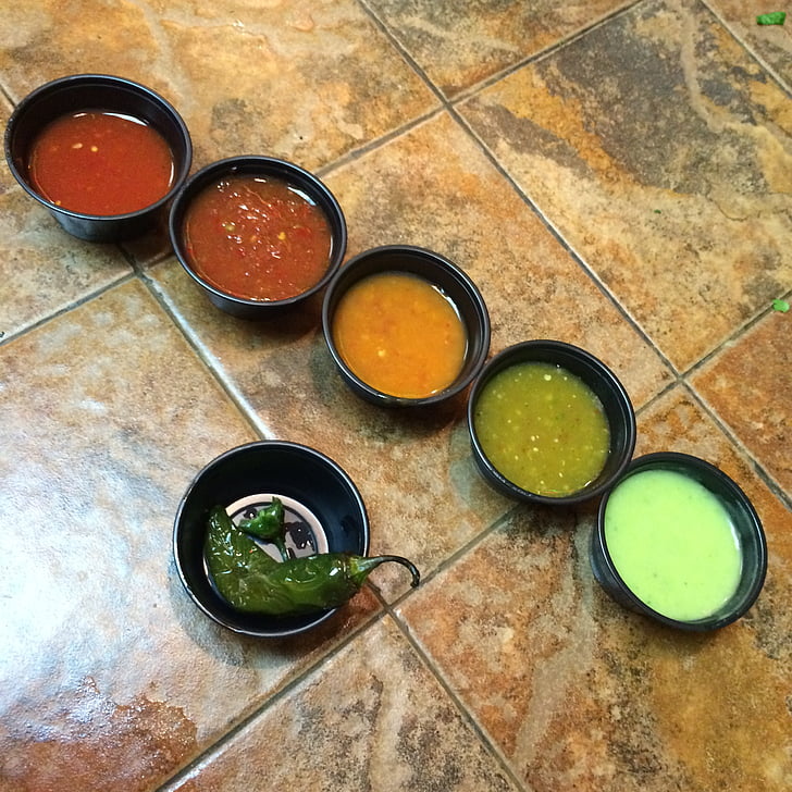 salsa, picant, mexicà, tac, aliments, Truita, salsa