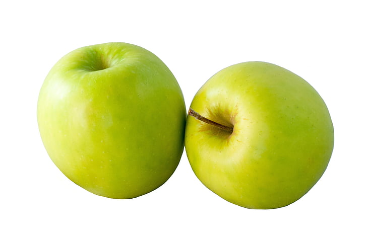 coppia, verde, mele, Apple, frutta, fresco, dolce