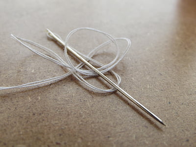 needle, thread, needles, sewing, clothing, yarn