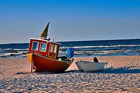 Балтийское море, Зеебад-Альбек, корабли, праздник, Туризм, пляж, Кайзер бани