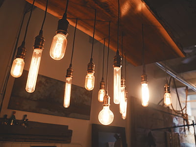 interior design, light bulbs, lights, electric Lamp, lighting Equipment, illuminated, light Bulb
