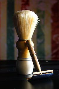 razor, shaving brush holders, hair, shaving, retro, old, antique