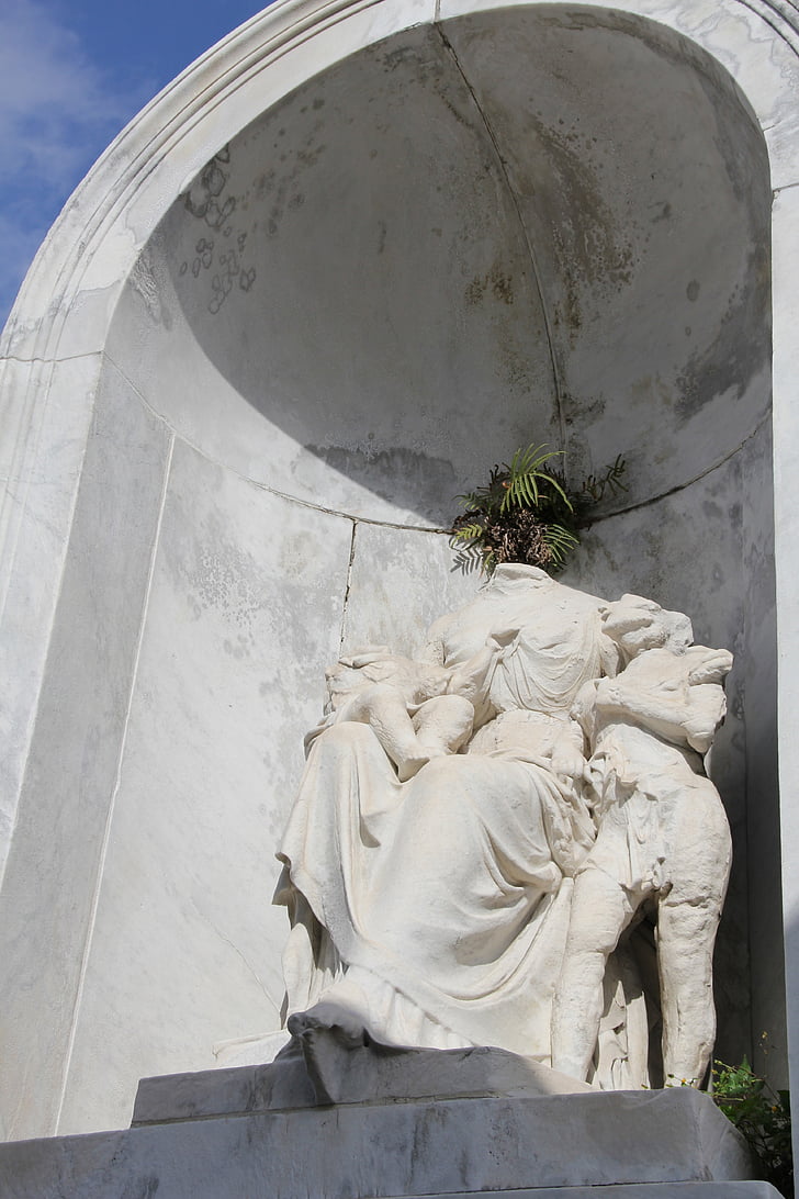 la Nouvelle-Orléans, Nola, statue de, tombe, cimetière, monument, Pierre tombale